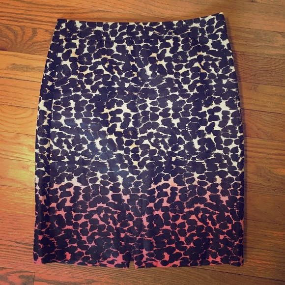 J Crew Wildcat Ombré Pencil Skirt - Picture 1 of 2